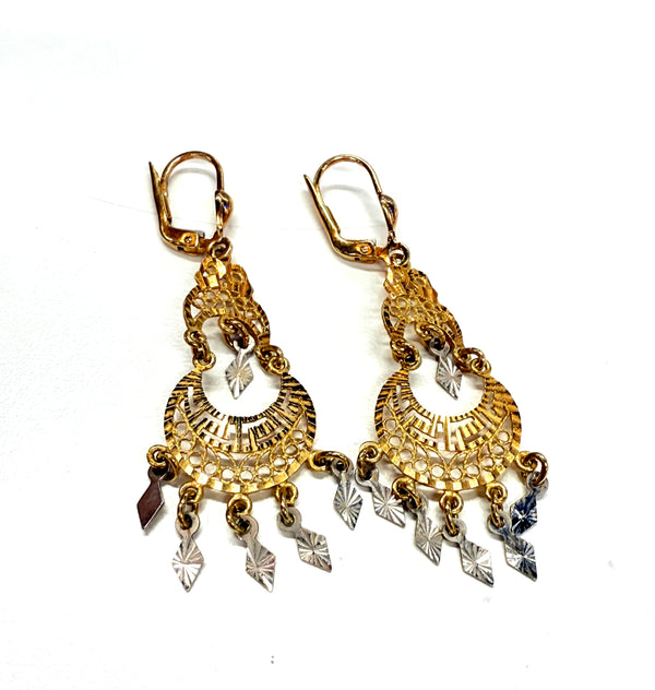 Boucles d'oreilles Savoyardes en Or 18k 4.97 Grs