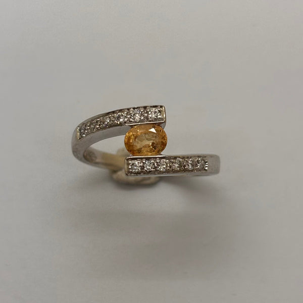 Bague en Or Gris 14K - Taille 50