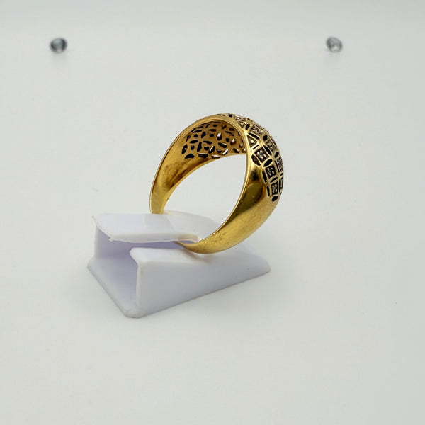 Bague Ancienne en Or Jaune 18 Carats - T 58