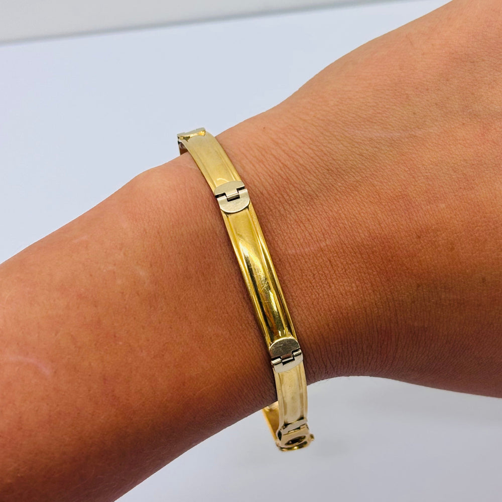 Bracelet gourmette en Or Jaune 18K 12.35 grs