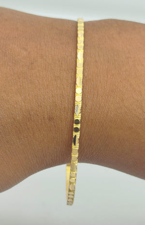 Bracelet Jonc en Or Jaune 18K  6.32 Grs