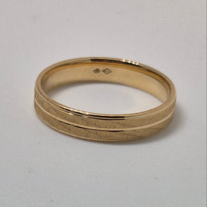 Alliance en Or Jaune 18K - Taille 69