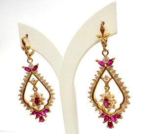 Boucles d'oreilles en or jaune 18k 17 Grs