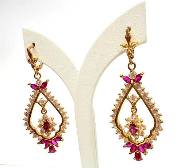 Boucles d'oreilles en or jaune 18k 17 Grs