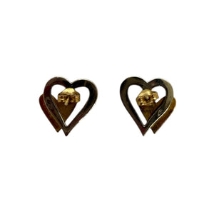 Boucles d’Oreilles en Or Jaune et Or Blanc 18K - 1.89g