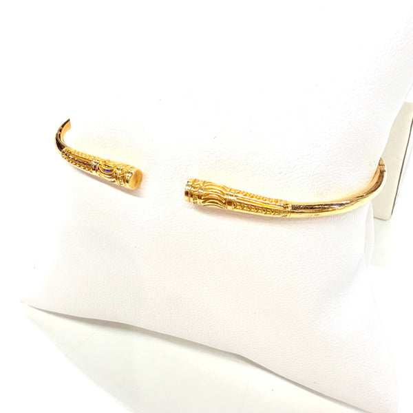 Bracelet Jonc Malgache en Or Jaune 18k 15.91 Grs
