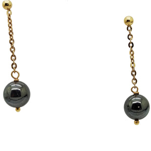 Boucles d'oreilles Pendante en Or Jaune 18 carats 3.58 Grs