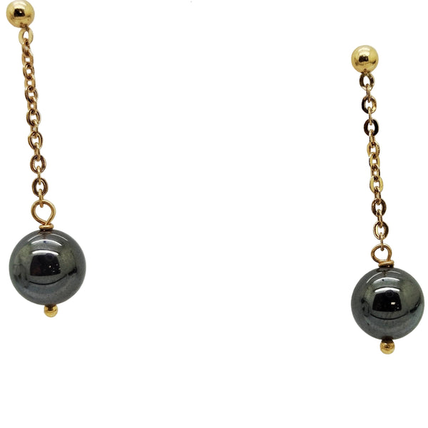 Boucles d'oreilles Pendante en Or Jaune 18 carats 3.58 Grs