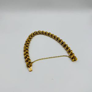 Bracelet Maillon Torsadé Or Jaune 18K Lg20cm