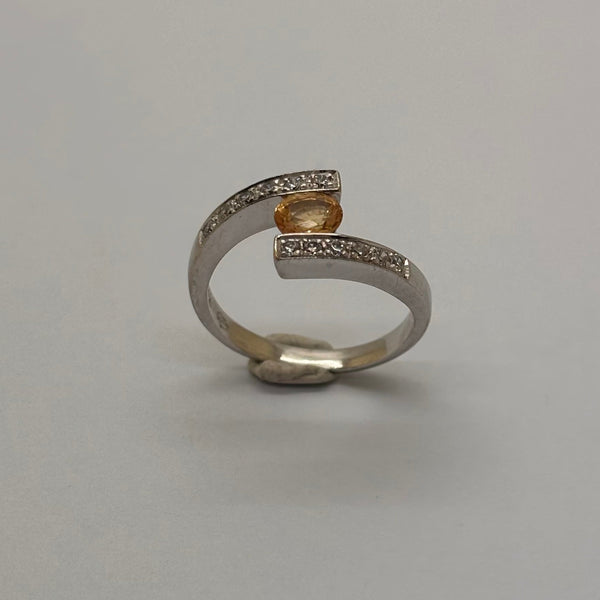Bague en Or Gris 14K - Taille 50