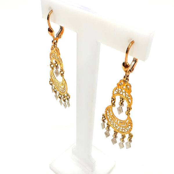 Boucles d'oreilles Savoyardes en Or 18k 4.97 Grs