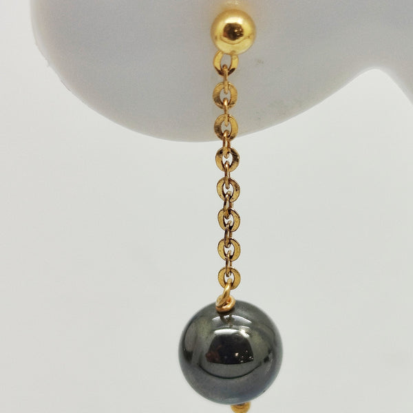 Boucles d'oreilles Pendante en Or Jaune 18 carats 3.58 Grs