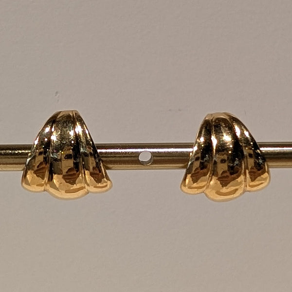 Boucles d'oreilles en or jaune 18K 3.33 Grs