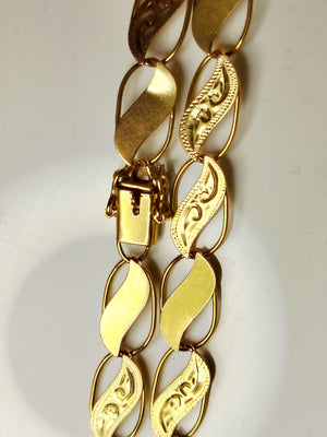 Collier Princesse en Or Jaune 18 K – Maille Fantaisie