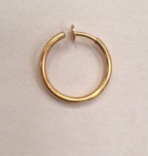 Boucles d'oreilles créoles en or jaune 18K