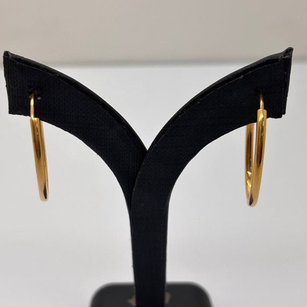 Boucles d’Oreilles Créoles et Demi-Créoles en Or Jaune 18 Carats