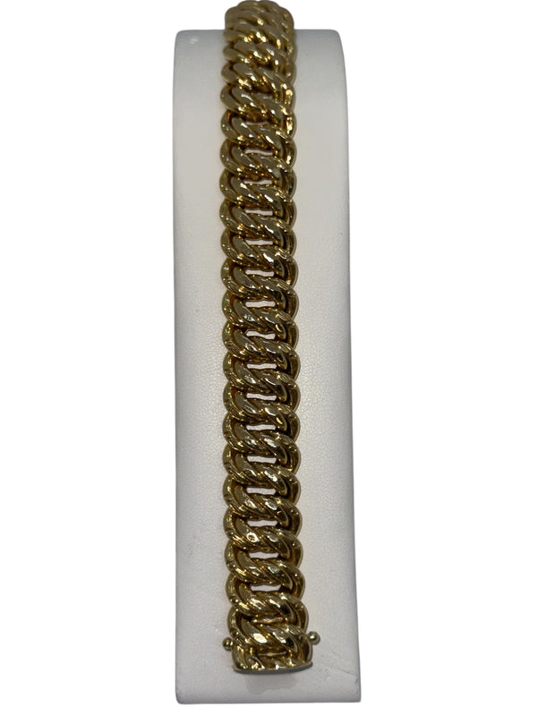 Bracelet Gourmette Or Jaune 18K Lg20cm