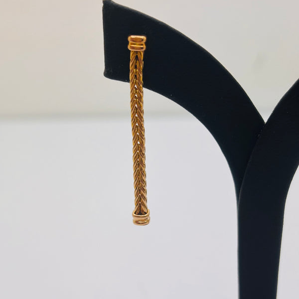 Boucles d'oreilles en Or Jaune 18K 4.75 Grs