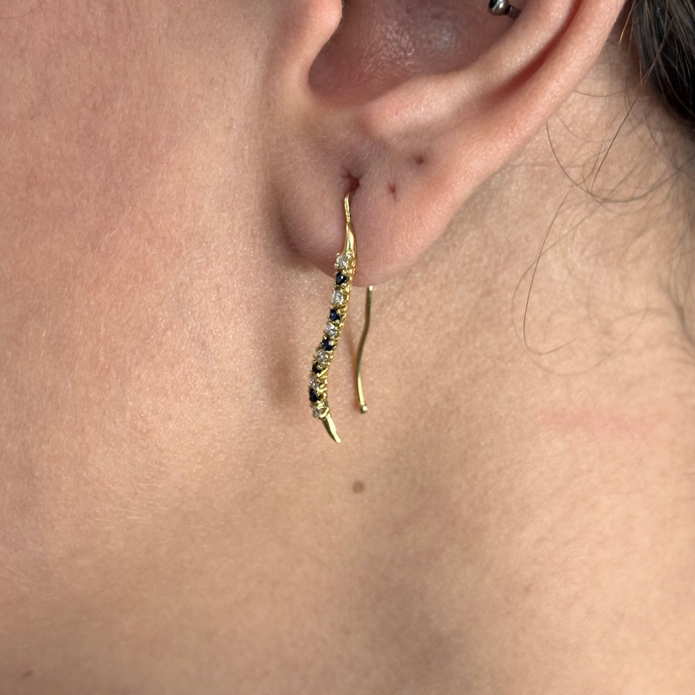 Boucles d'oreilles créoles en or jaune 18K