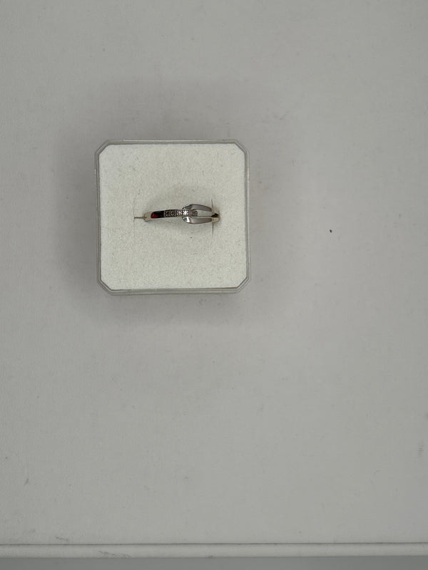 Bague en Or Blanc 18 Carats avec Diamant 1 Carat