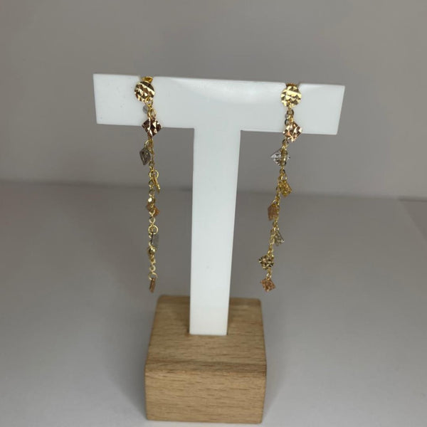 Boucles d'oreilles pendantes en or jaune 18K 1.89 Grs