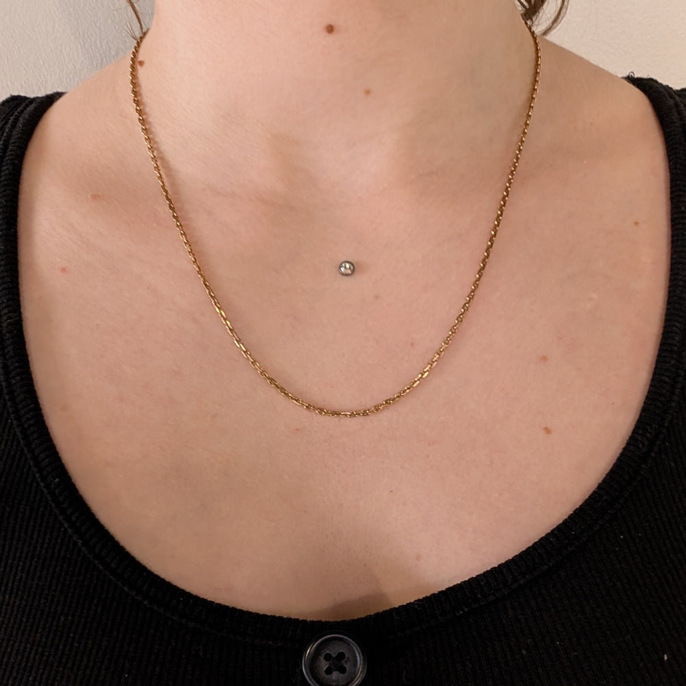 Collier Princesse Or Jaune 18K Lg 50cm maille Froçat