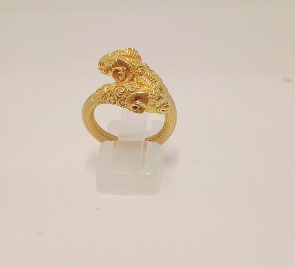 Bague en or jaune 18K - 6.05 Grs - Taille 51