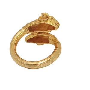 Bague en or jaune 18K - 6.05 Grs - Taille 51