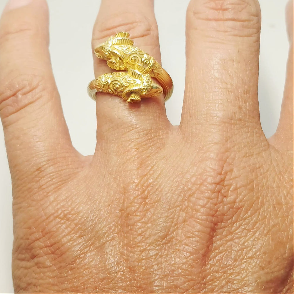 Bague en or jaune 18K - 6.05 Grs - Taille 51