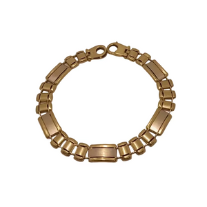 Bracelet Gourmette en Or Jaune et Gris 18k - 15.21 G