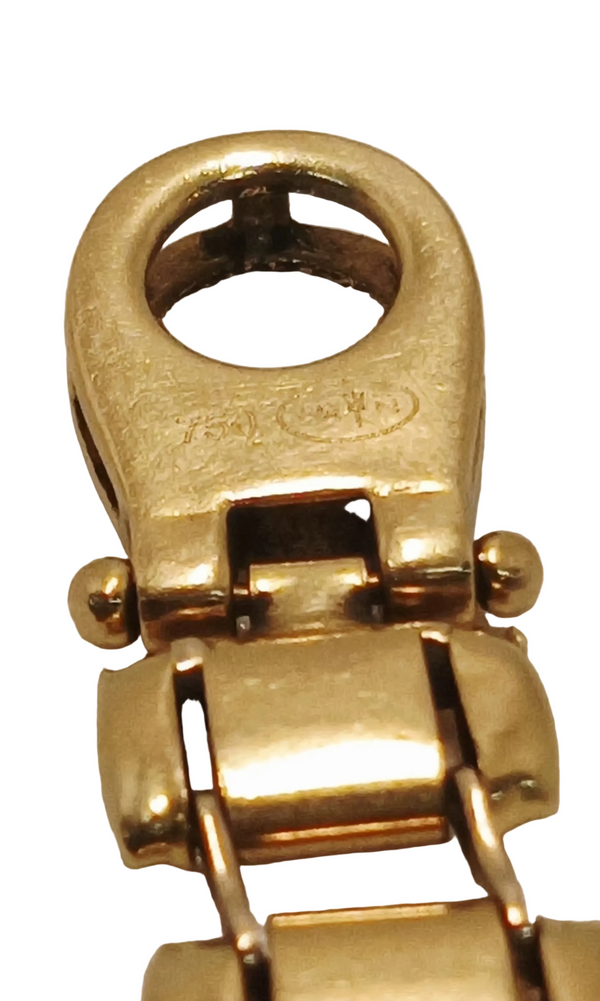 Bracelet Gourmette en Or Jaune et Gris 18k - 15.21 G