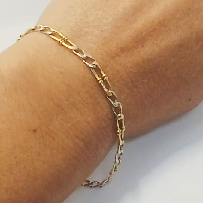 Bracelet Maillon Figaro Or 18 K - 5.02 G