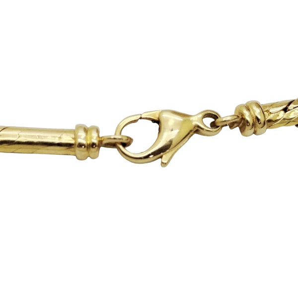 Collier Princesse Or Jaune Diamants et Saphir 18k