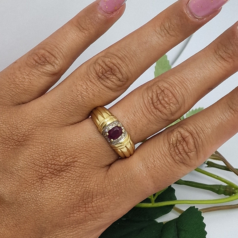 Bague en OR jaune 18K Taille-60