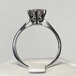 Bague Or blanc avec Diamant