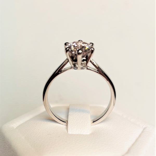 Bague Or blanc avec Diamant