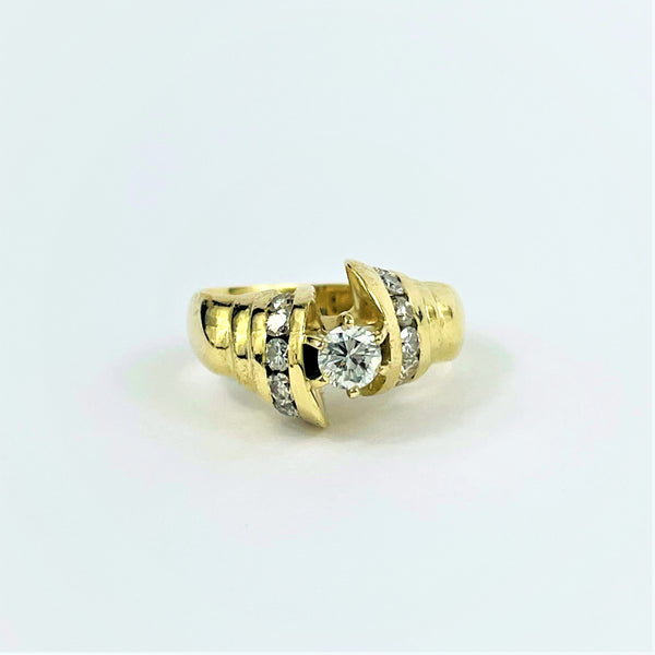 Bague Or jaune avec Diamants