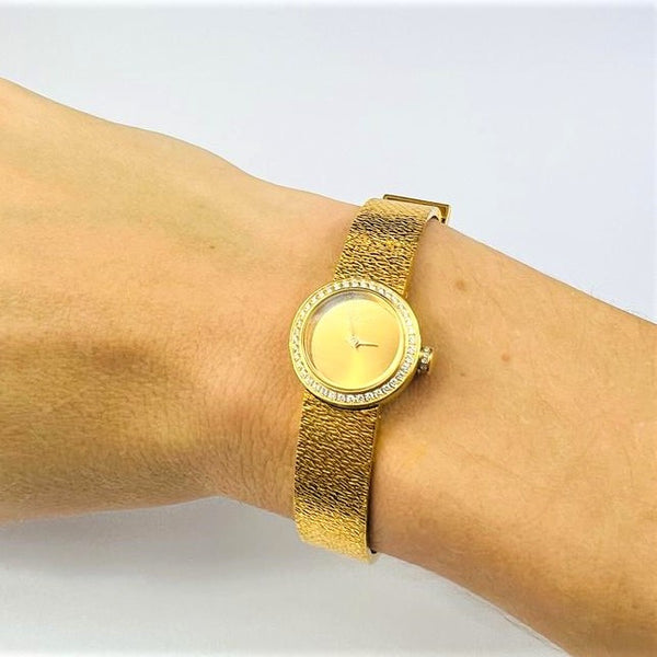 Montre Dior Mini D en Or Jaune