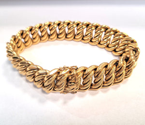 Bracelet maille Américaine Or jaune