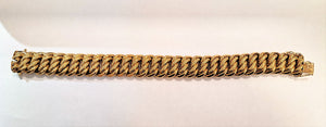 Bracelet maille Américaine Or jaune
