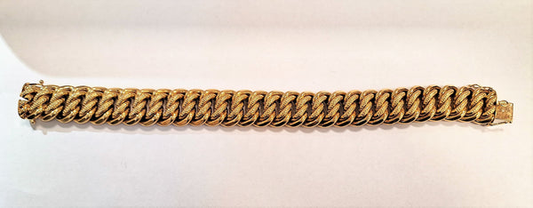 Bracelet maille Américaine Or jaune