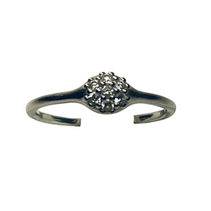 Bague Or Blanc avec 7 Diamants