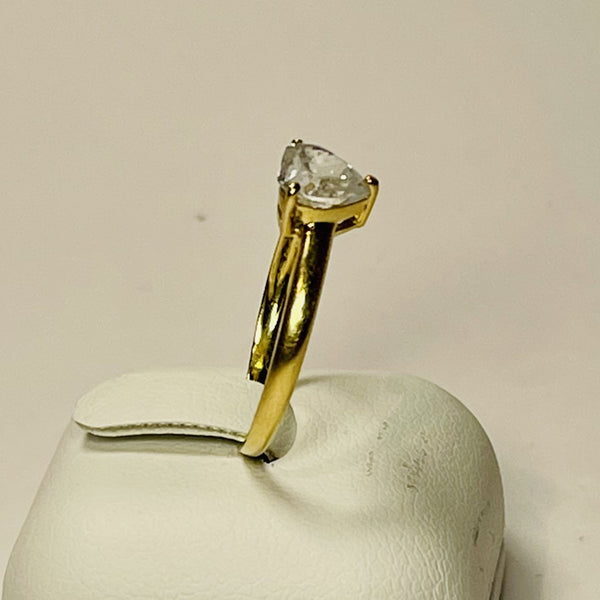Bague Or Jaune avec Oxyde