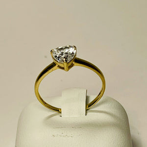 Bague Or Jaune avec Oxyde