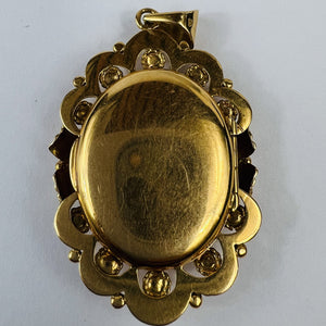 Pendentif Cassolette Or Jaune 18K avec Perle de Culture