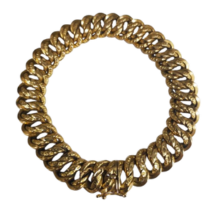 Bracelet Maillon Américain Or Jaune 18K