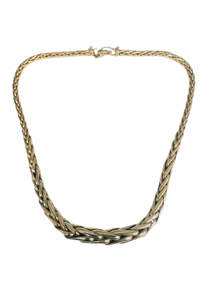 Collier Princesse en Or Jaune 18K Maille Palmier 45cm