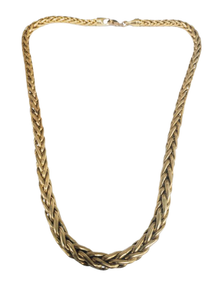 Collier Princesse en Or Jaune 18K Maille Palmier