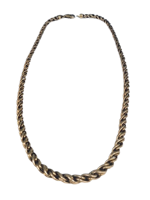 Collier Princesse en Or Jaune 18K Torsadé 44,5cm