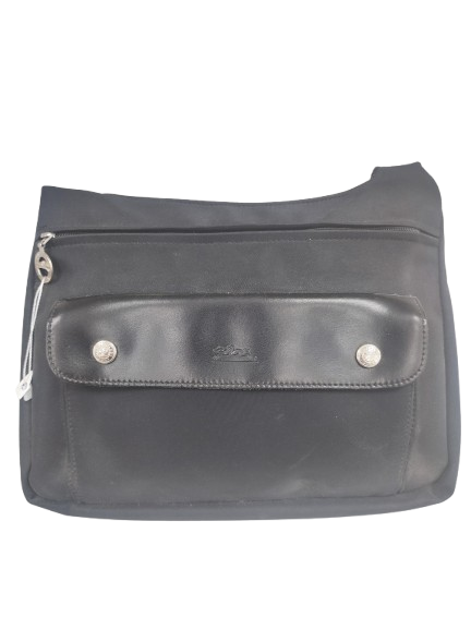 Sac à main Longchamp toile noir hobo